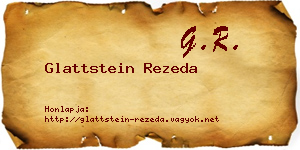 Glattstein Rezeda névjegykártya